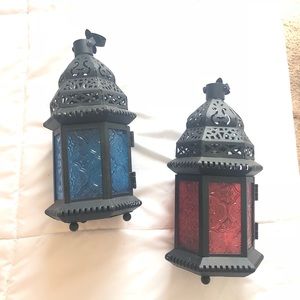 Red and blue lanterns